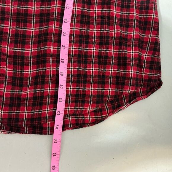 Chaps Red Plaid Casual Button Down Shirt - Picture 6 of 6